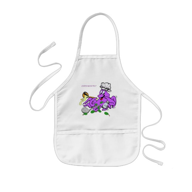 Avental Infantil Octopus Cook Kids Apron (Frente)