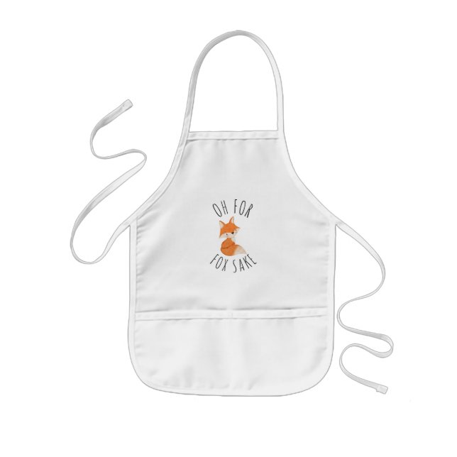 Avental Infantil Oh para Fox Sake Kids' Apron (Frente)