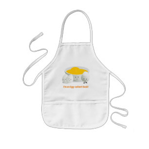 Avental Infantil Ovos e gemas de ovos   Kids Apron