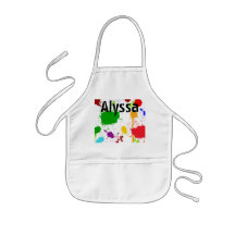 Paint Splats Personalised Kid's Apron