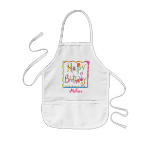 Avental Infantil Parabéns Crianças Apron