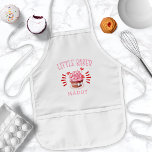 Avental Infantil Pequeno padeiro personalizado de Cupcake<br><div class="desc">Apron De Pequenas Crianças Fadoras De Cupcake Personalizadas. Garotos brancos e cor-de-rosa com cupcake cardíaco e as palavras pequeno padeiro. Ideal para meninas. Personalize este design personalizado com um nome ou texto.</div>