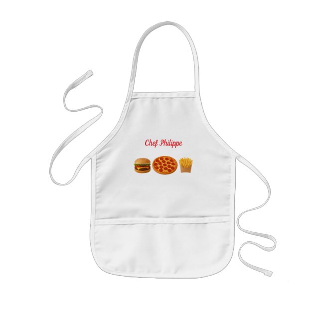 Avental Infantil Personalized kid apron, custom name kid apron (Frente)