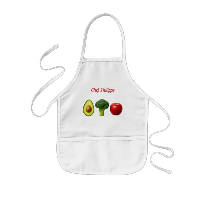 Avental Infantil Personalized kid apron, custom name kid apron (Frente)