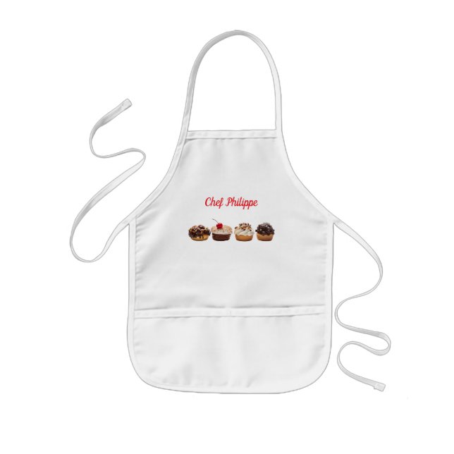 Avental Infantil Personalized kid apron, custom name kid apron (Frente)