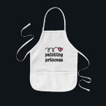 Avental Infantil Placa de pintura para crianças pequenas | Princas<br><div class="desc">Placa de pintura para crianças pequenas | Princesa de pintura. Design bonitinho de menina com coração cor-de-rosa. Excelente para dias de artesanatos e artes bagunçadas.</div>