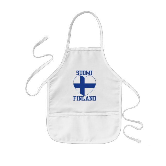 Avental Infantil placa personalizada SUOMI FINLAND - escolha o esti (Frente)