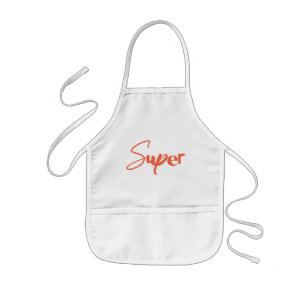 Avental Infantil Playful, creative, cool trendy red design of Super