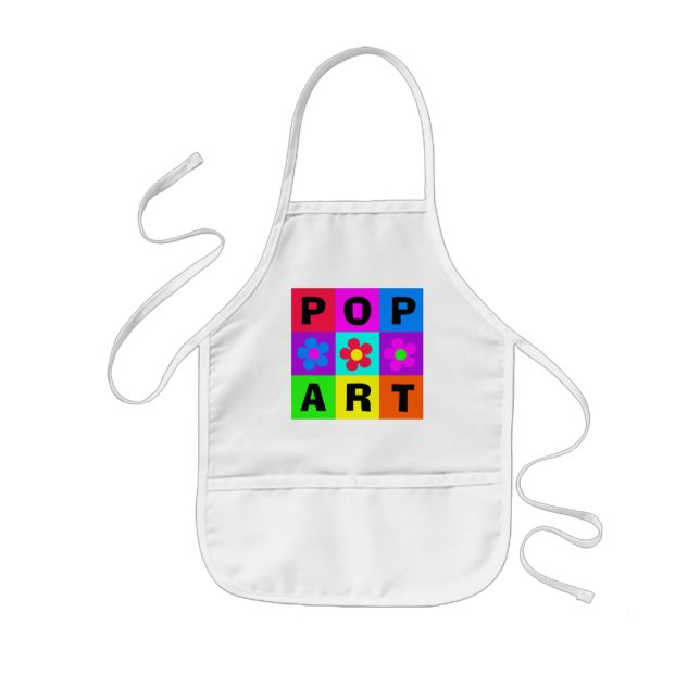 Avental Infantil "Pop Art" Art Apron para Crianças (Frente)