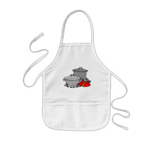 Avental Infantil Pote & filtro do cozinhar