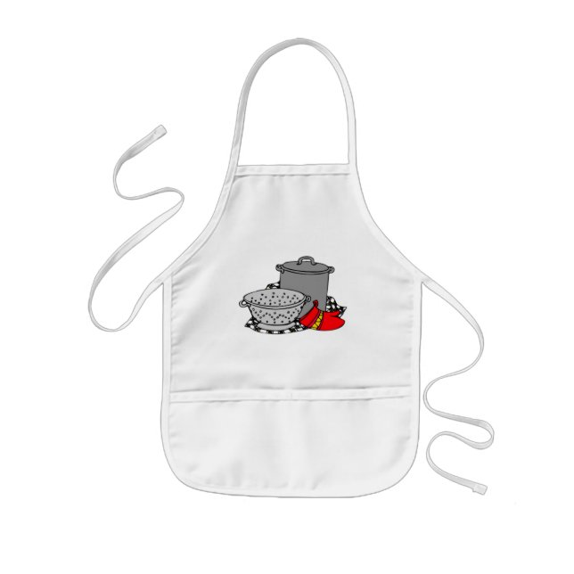 Avental Infantil Pote & filtro do cozinhar (Frente)