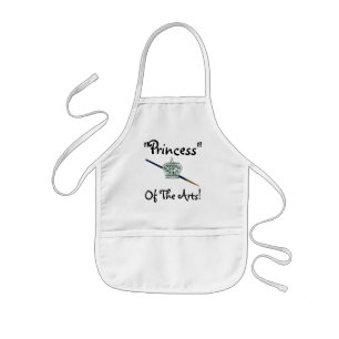 Avental Infantil "Princesa das Artes!" Apron para crianças