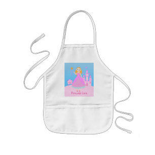 Avental Infantil Princesa de Fairytala no Partido de Birthaday Rosa