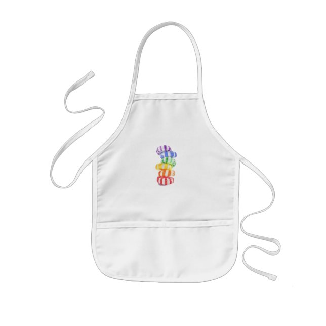 Avental Infantil RAINBOW CANDY Kids' Apron (Frente)