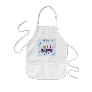 Avental Infantil Reboque shabbychic, camper, bunda de caravana