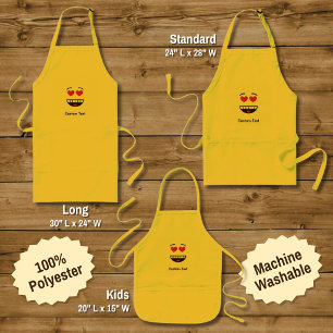 Avental Infantil Rosto sorridente com Apron de Crianças em Forma de
