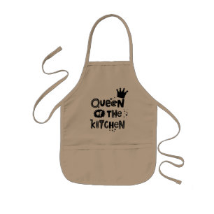 Avental Infantil Royalty Culinário: Rainha da Cozinha