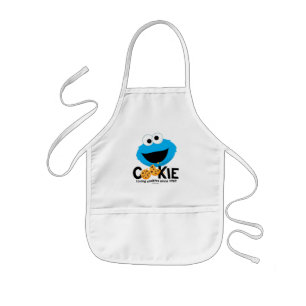 Avental Infantil Rua Sésamo   Cookie Monster Loving Cookies