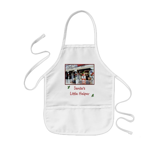 Avental Infantil 'Santa's Little Helper' Kid's Holiday Apron (Frente)