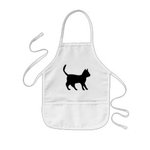 Avental Infantil Schwarzer Kater