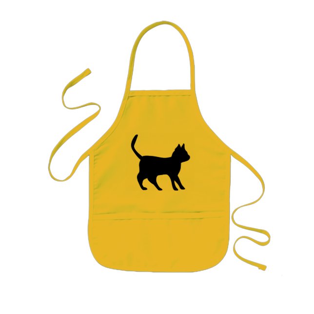 Avental Infantil Schwarzer Kater (Frente)