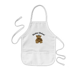 Avental Infantil Shabbat Shalom Teddy Bear Apron
