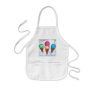 Avental Infantil sorvete Cones Apron