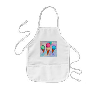 Avental Infantil sorvete Cones Apron