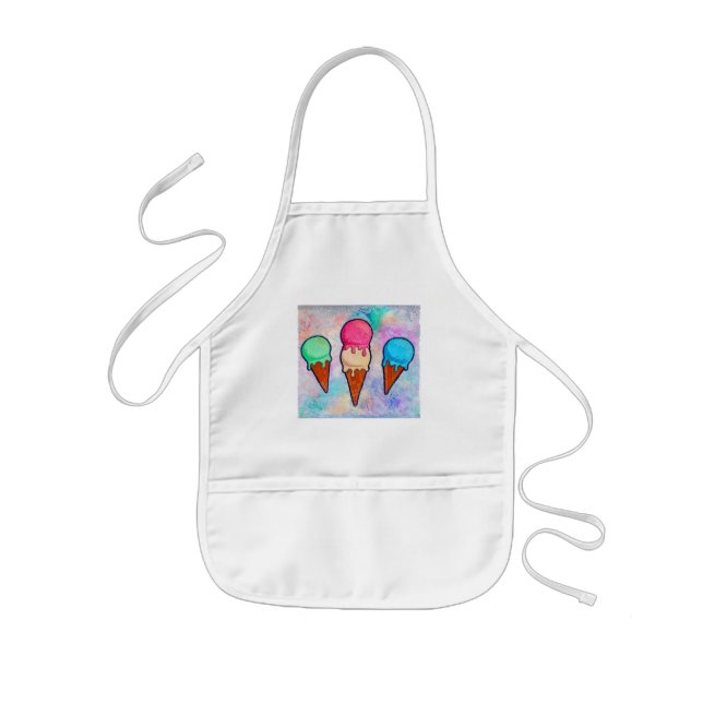Avental Infantil Sorvete Cones Apron (Frente)