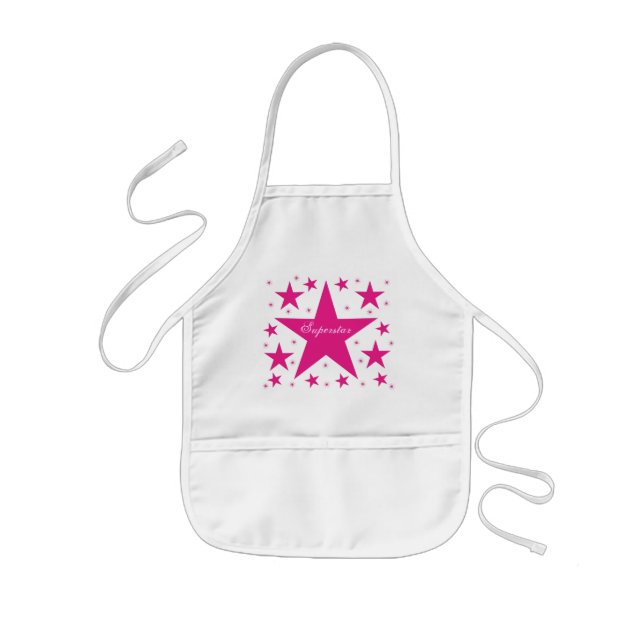 Avental Infantil Superstar Apron, Rosa (Frente)