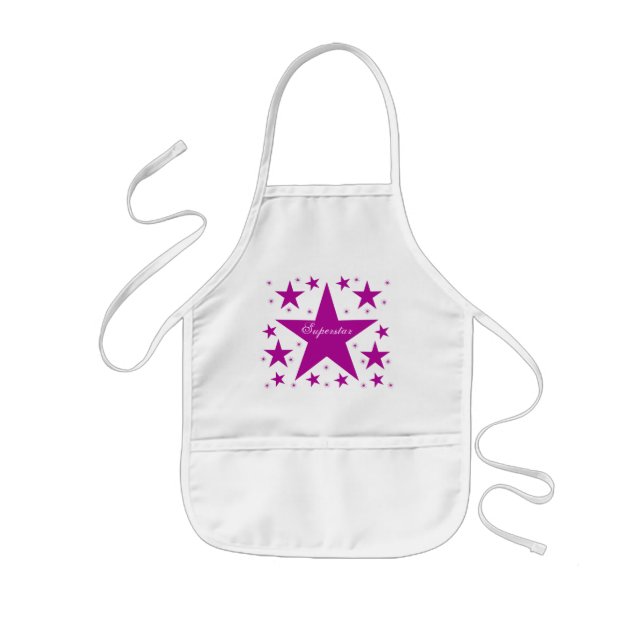 Avental Infantil Superstar Apron, Roxo (Frente)