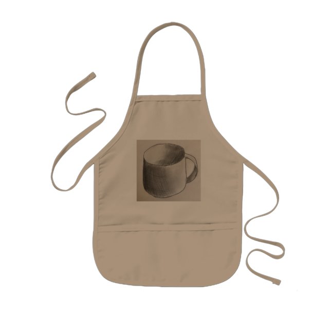 Avental Infantil Taça Café Apron (Frente)