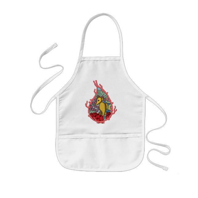 Avental Infantil Tanga o cavalo marinho Apron (Frente)