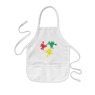Avental Infantil Tinta sorridente e colorido