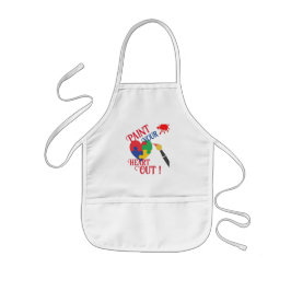 Avental Infantil Tire Seu Coração, Crianças Personalizadas Apron