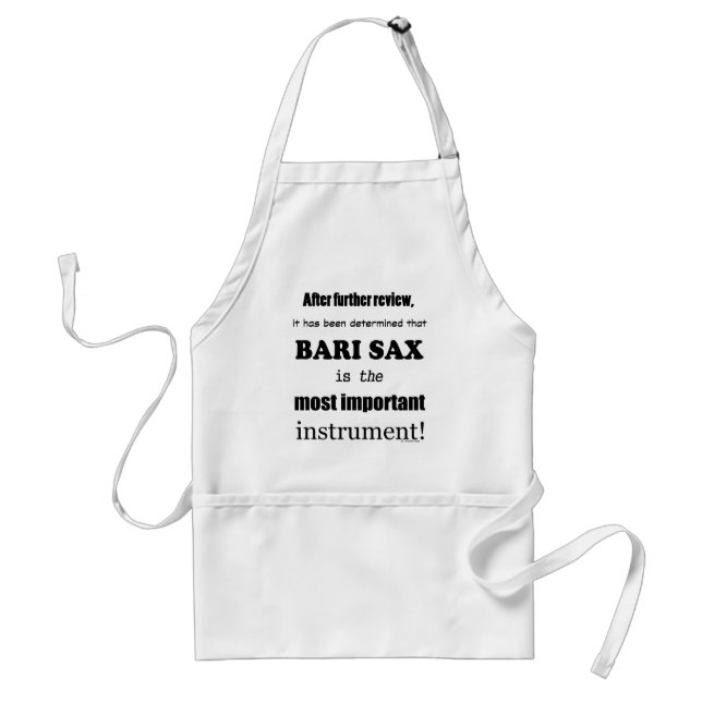 Avental Instrumento mais importante de Bari Sax (Frente)