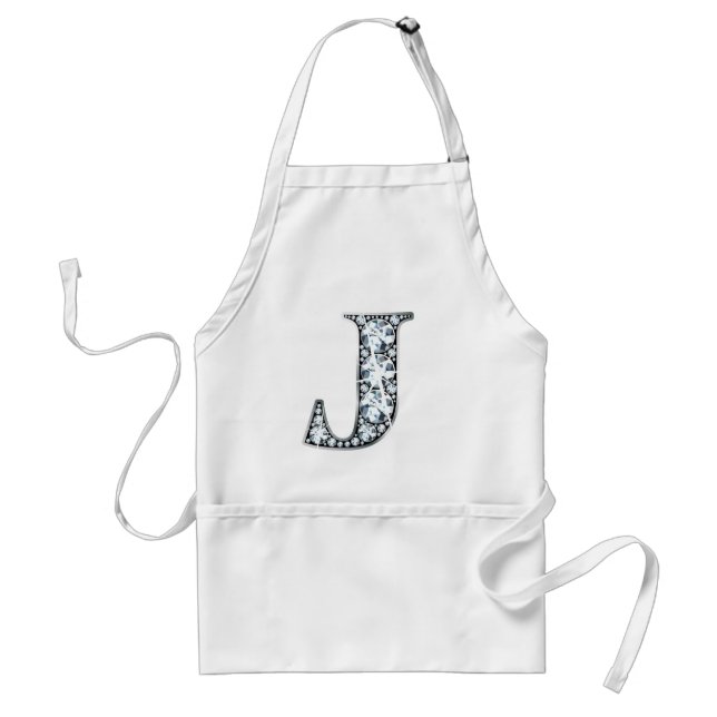 Avental "J" Diamond Bling Apron (Frente)