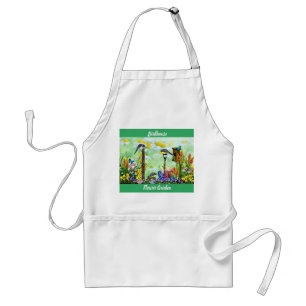 Avental Jardim de Flores de Birdhouse