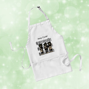Avental Jazzy Cook Musical Black Cats
