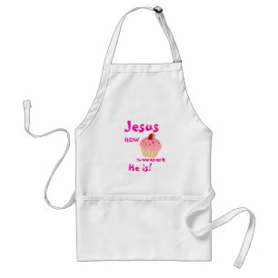 Avental Jesus doce personaliza com nome ou iniciais!