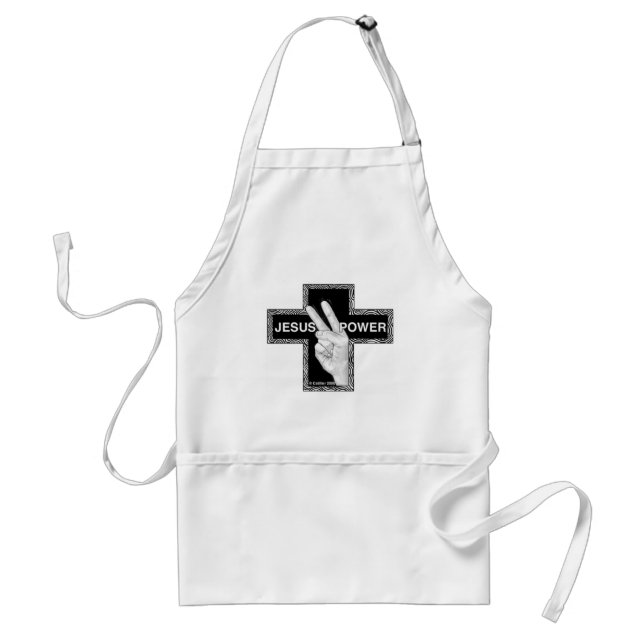 Avental Jesus Power Christian Apron (Frente)