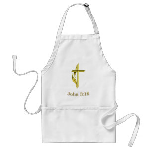 Avental John 3:16 Presentes Dourados Cristãos