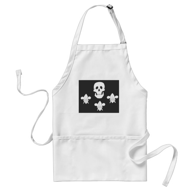 AVENTAL JOLLY ROGER SKULL E TRÊS MENTIRAS FLAG (Frente)