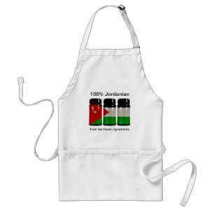 Avental Jordan Flag Spice Jars Apron