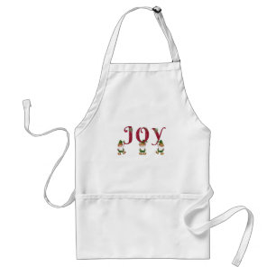 Avental JOY Christmas Elves com cartas