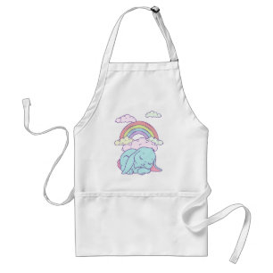 Avental Kawaii Coelhinho Coelho Desenho Animado Arco-íris