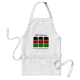 Avental Kenya Flag Spice Jars Apron