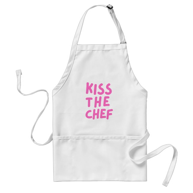 Avental Kiss the Chef – Funny Cooking Apron (Frente)