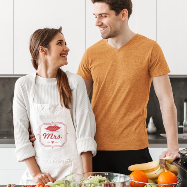 Avental Lábios Sra. Hipster Vintage Noiva Retro (Criador carregado)