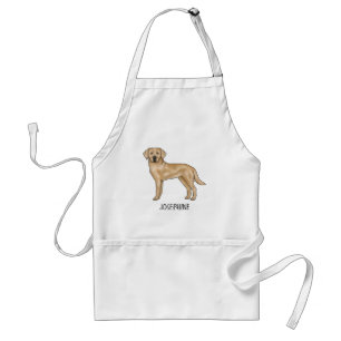Avental Labrador Retriever Amarelo Cachorro Lab Bonito Nom